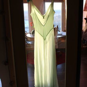 Victoria's Secret Silk Negligee Lingerie green St